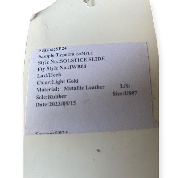 AEBO Metallic Gold Solstice Slide NWT Braided Jute Platform Wedge Women’… - Picture 5 of 13